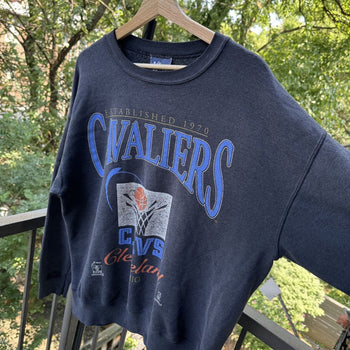 1990s Thrashed Faded Cleveland Cavs NBA Sweatshirt