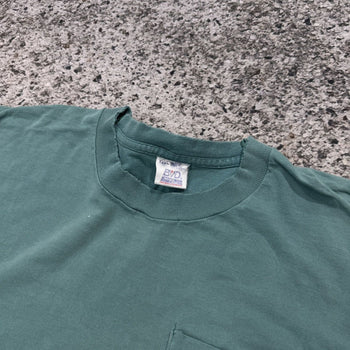 1990s Single Stitched Faded Thrashed Pocket Tee Oversized
