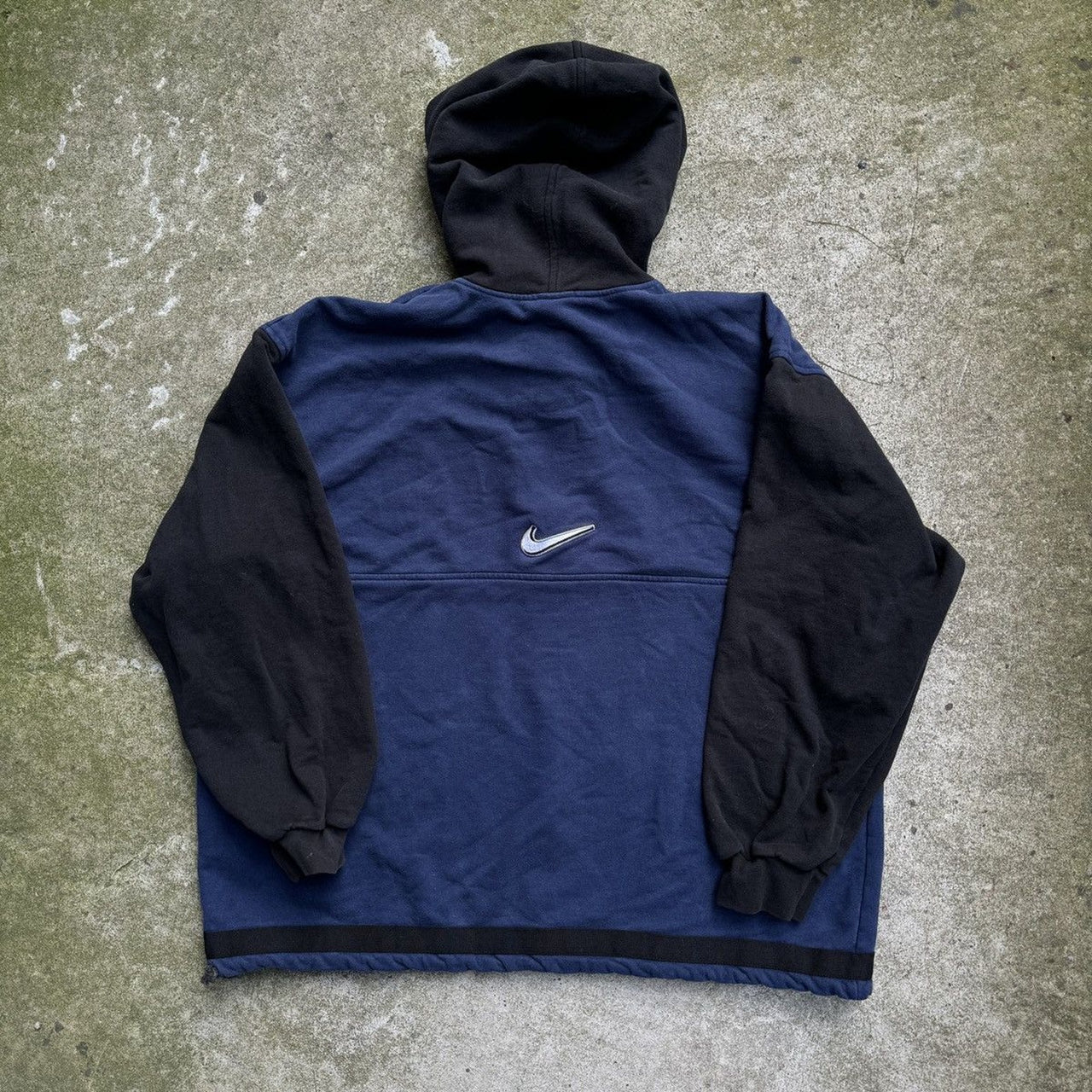 1990s/2000s NIKE TWO TONE HALF ZIP OVERSIZED PULLOVER