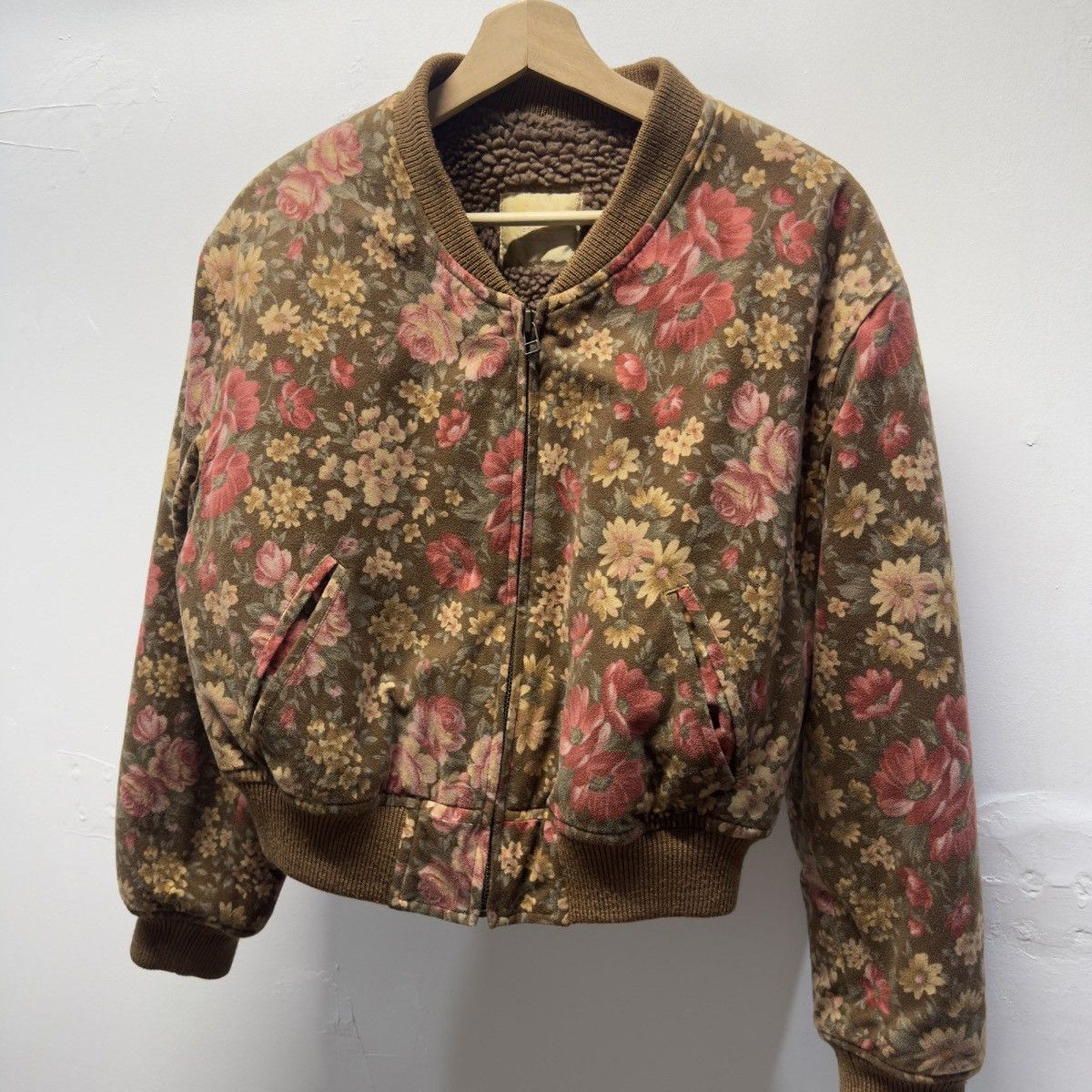 Vintage 1990s Japanese Floral Bomber Jacket