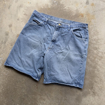 2000S WRANGLER BAGGY FADED DENIM JEAN SHORTS JORTS