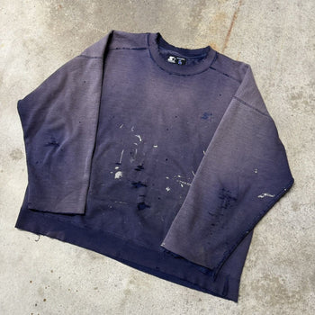 2000s PERFECTLY THRASHED PAINT FADED CREWNECK SWEATSHIRT