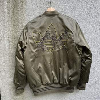 2004 Adidas Soccer Girls Bomber Jacket Thrashed Faded