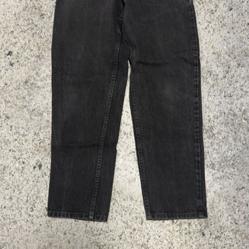 Vaqueros cónicos relajados Levi's 550 Faded Black de los años 90
