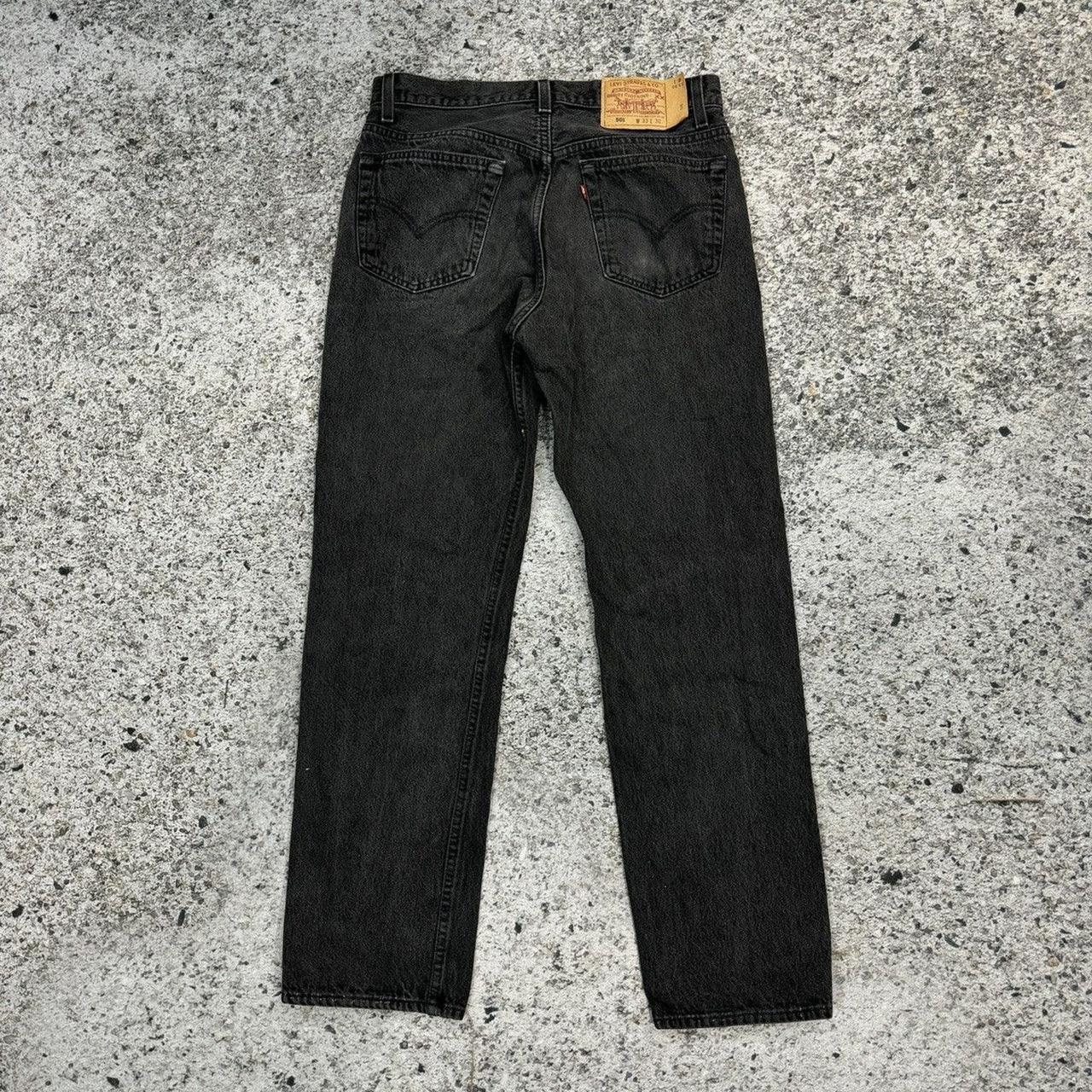 VINTAGE 90s LEVI'S 501 FADED BLACK DENIM JEANS MADE IN USA