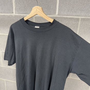 1990s Faded Distressed Paper Thin Black Tee