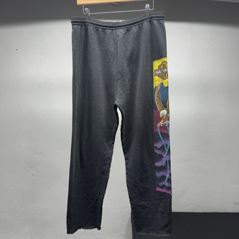 1990s Harley Davidson Faded Eagle Chain Sweatpants