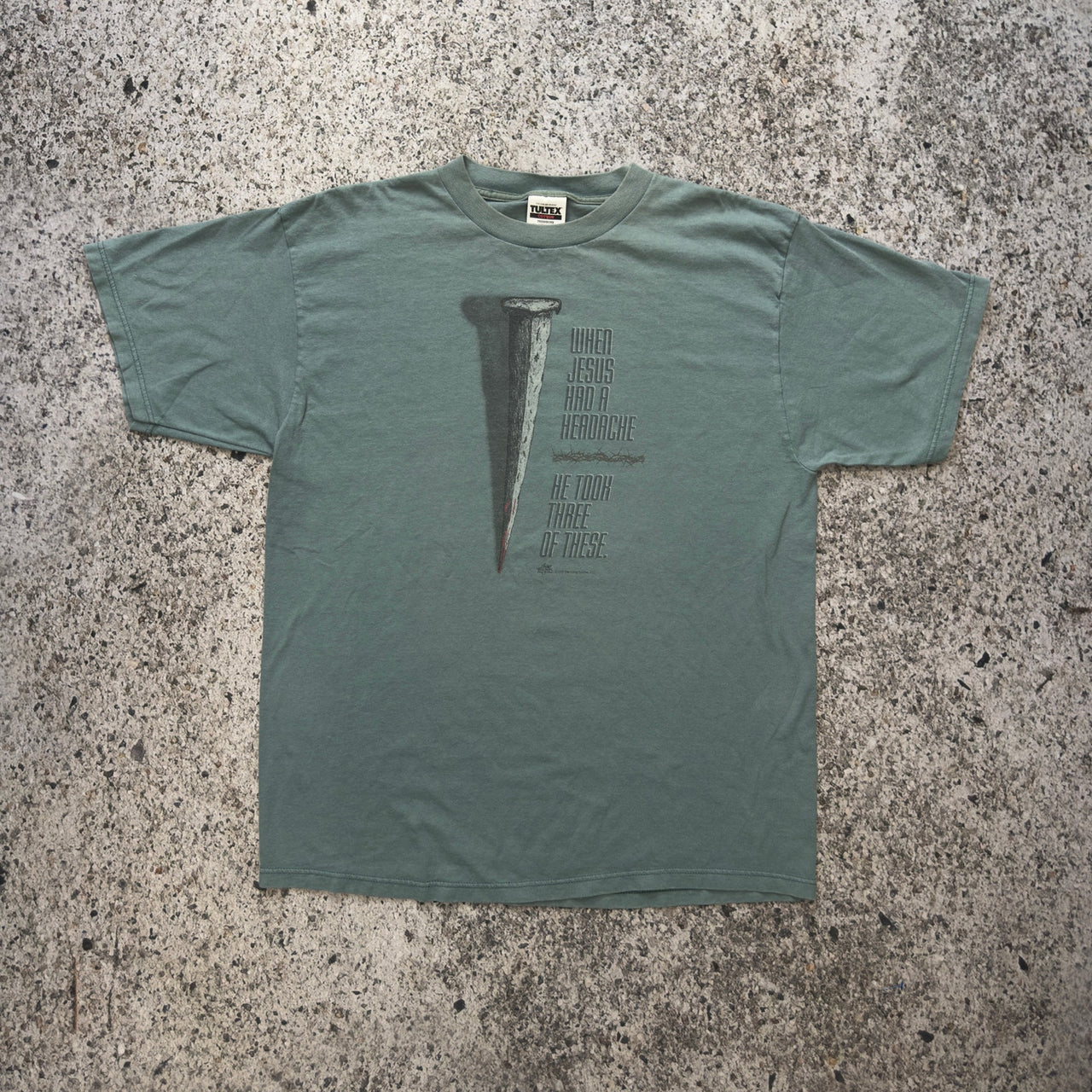Camiseta de Jesús descolorido de los años 90