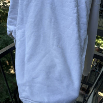 2000s Gap Thrashed White Henley Sweatshirt