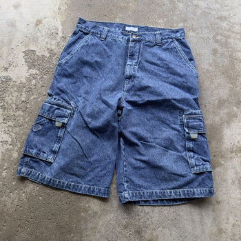 2000S UTILITY BAGGY CARGO DENIM SKATER JEAN SHORTS JORTS