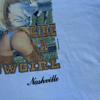 2000s SAVE A HORSE RIDE A COWGIRL TEE SHIRT