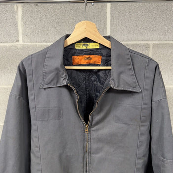 1990s Thrashed Faded Dirty Mechanic Work Jacket