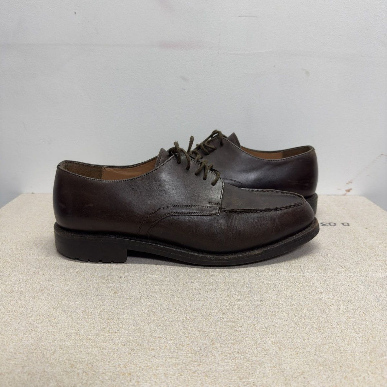 Vintage 2000s Polo Ralph Lauren Brown Leather Derby