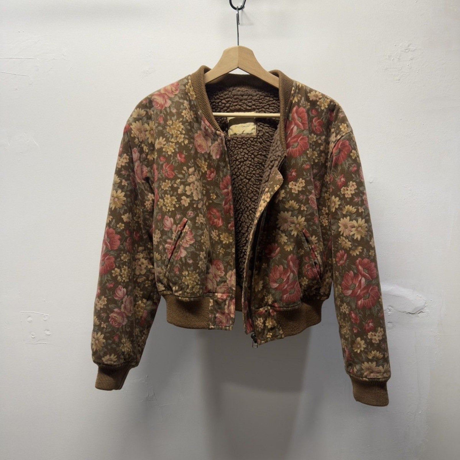 Vintage 1990s Japanese Floral Bomber Jacket