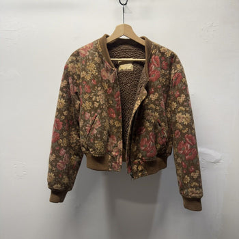 Vintage 1990s Japanese Floral Bomber Jacket