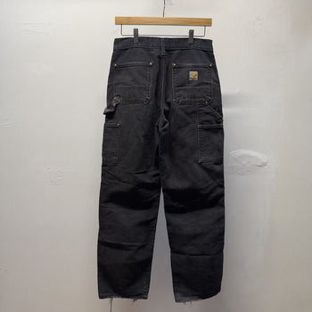 Carhartt Faded Distressed Black Double Knee Pants