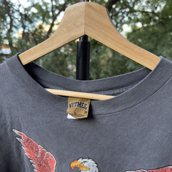 1990s Harley Davidson Thrashed Faded Logo Tee