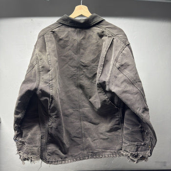 1990s Carhartt Faded Thrashed Distressed Chore Coat Jacket