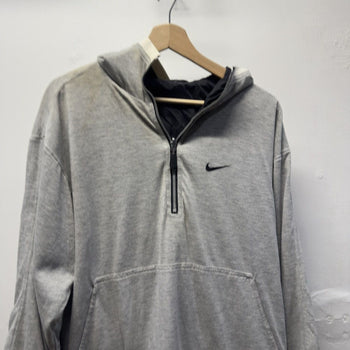 Vintage 2000s Nike Reversible Black Nylon Cotton Windbreaker Jacket