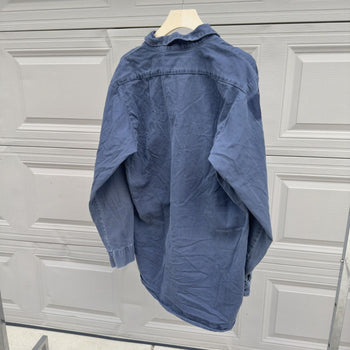 1980s/1990s Faded Thrashed Distressed Work Shirt