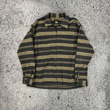 Chaqueta de franela de lana con cremallera de Diesel, años 80 y 90