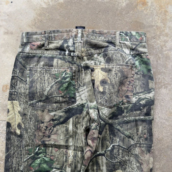 2000s MOSSY OAK BAGGY CAMO CANVAS PANTS 34