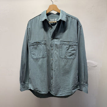 Vintage 1990s Faded Distressed Work Shirt