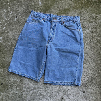 1990s LEVI'S 550 ORANGE TAB DENIM JEAN SHORTS JORTS