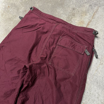 2000S Y2K GAP BAGGY COTTON NYLON PARACHUTE PANTS RED