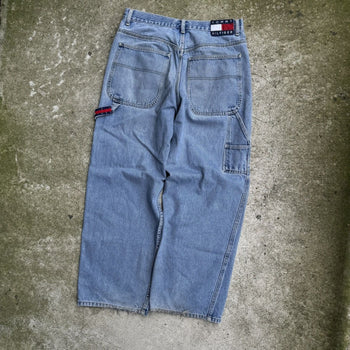 2000S TOMMY HILFIGER BAGGY WIDE LEG DENIM SKATER JEANS