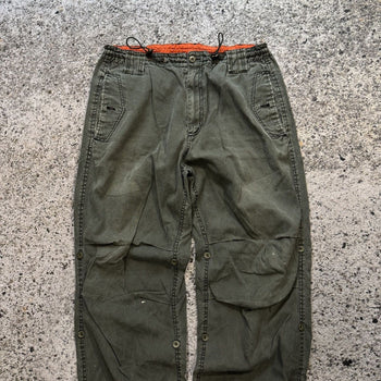 Pantalones cargo holgados tipo paracaídas PJ Mark descoloridos de la década de 2000