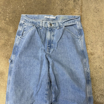 2000S TOMMY HILFIGER FADED BAGGY CARPENTER DENIM JEANS