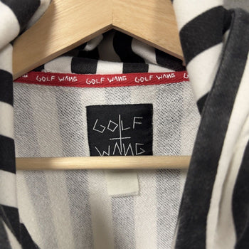 2014 Kill Cat Flog Gnaw Striped Hoodie Black White