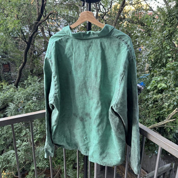 1990s Thrashed Faded Distressed Canvas Dirty Work Jacket