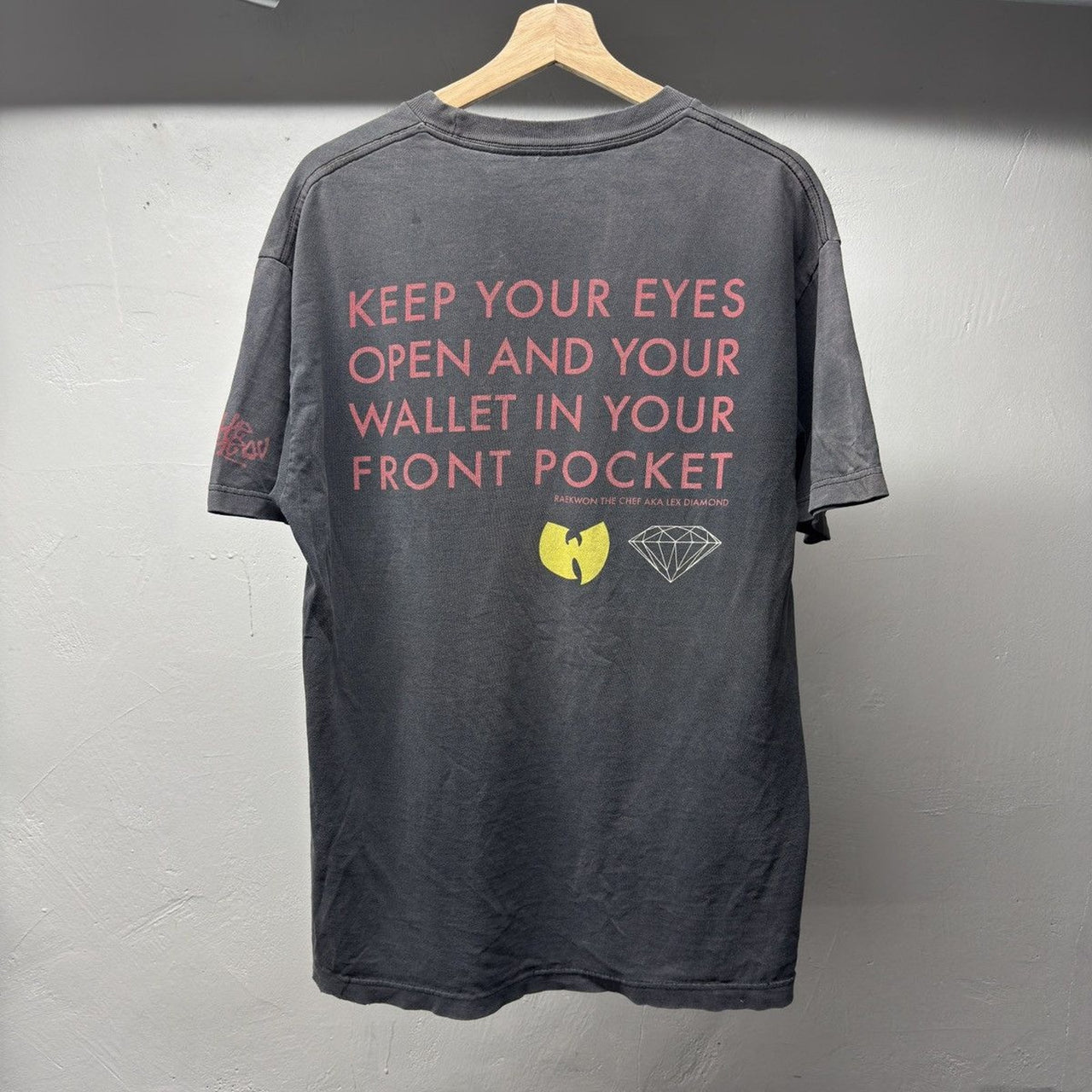 2010s Thrashed Faded Distressed Raekwon Diamond Tee