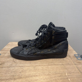 Diesel D String Leather Hi Top Sneakers