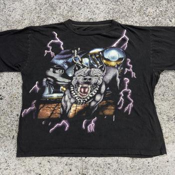 1990年代のアメリカ製USAサンダーフェードピットブルTシャツ