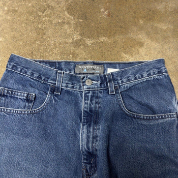 2000s LEVI’S SILVERTAB BAGGY FADED BLUE DENIM SKATER JEANS