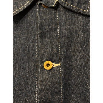 1960s 1970s Denim Chore Coat