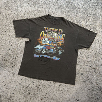 1990s Thrashed World Of Outlaws Racing Tee