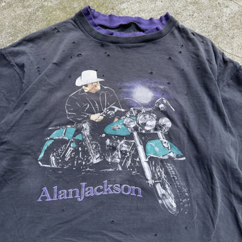 1990s ALAN JACKSON COUNTRY THRASHED DOUBLE FACED TEE