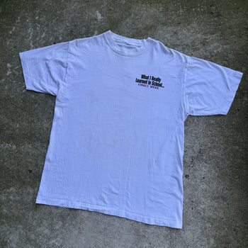 2000s WHAT I REALLY LEARNED IN SCHOOL FINALS WEEK SEX TEE