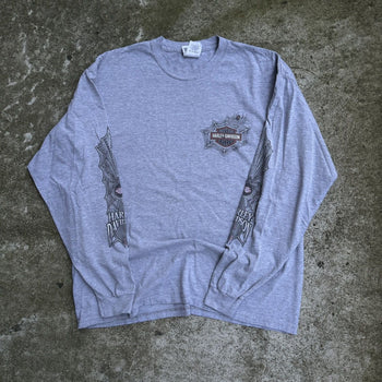 2000S HARLEY DAVIDSON SPIDERWEB LONGSLEEVE TEE