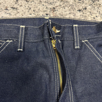 1980s CARHARTT B03 DARK DENIM CARPENTER PANTS