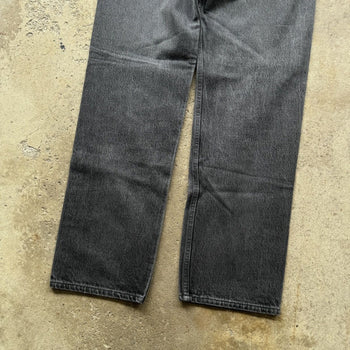 1990s LEVI'S 501 FADED BLACK DENIM JEANS MADE IN USA