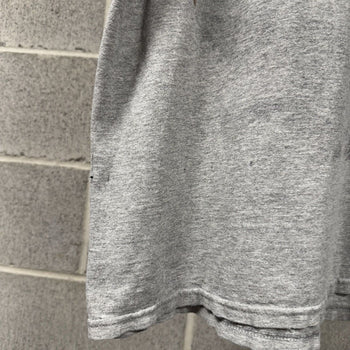 2000s Thrashed Faded Print Paper Thin Distressed Grey Tee