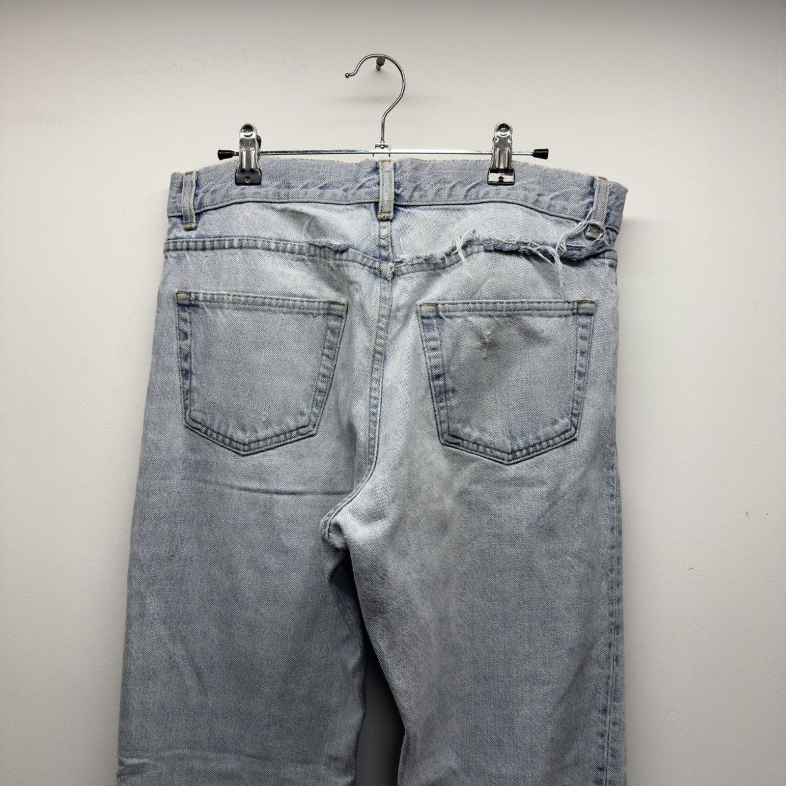 Helmut Lang Archive Distressed Fringe Jeans Italy