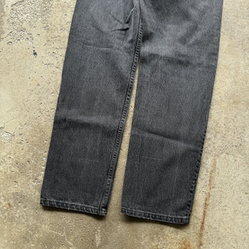 1990s LEVI'S 505 FADED BLACK DENIM JEANS MADE IN USA