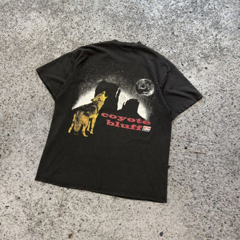 1990年代 マルボロ シガレット コヨーテ ブラフ ポケットTシャツ スラッシュド フェード