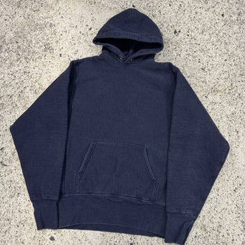 1990s Camber Heavyweight Faded Navy Blue Hoodie
